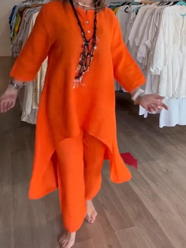 Freida - שמלת פשתן קז'ואל