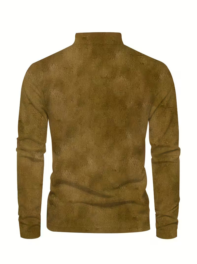 Giles - חולצת דש עם הדפס סירת מפרש תלת-ממדית מסוגננת