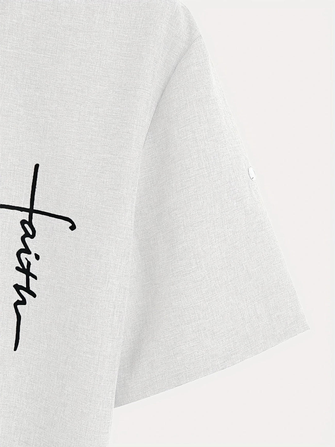 Elliott - חולצה אלגנטית עם שרוולים קצרים וצווארון עומד