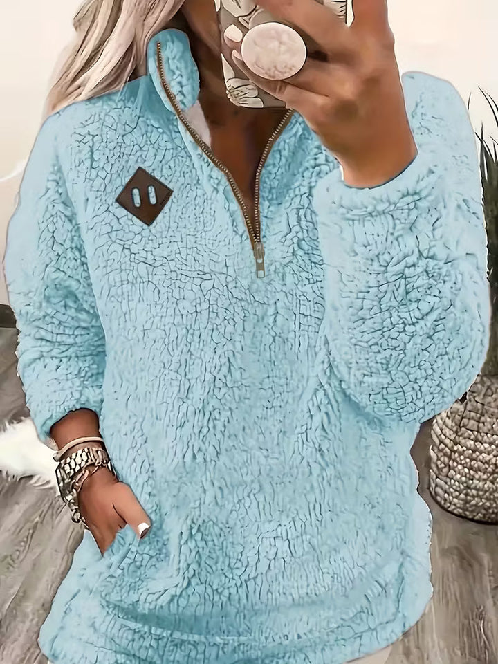 Humera - ז'קט אלגנטי עם רוכסן ושרוולים ארוכים