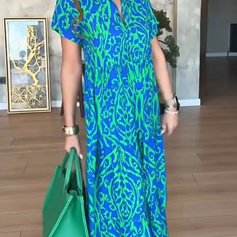 Jubilee - שמלת קו A מודפסת בגזרה רפויה