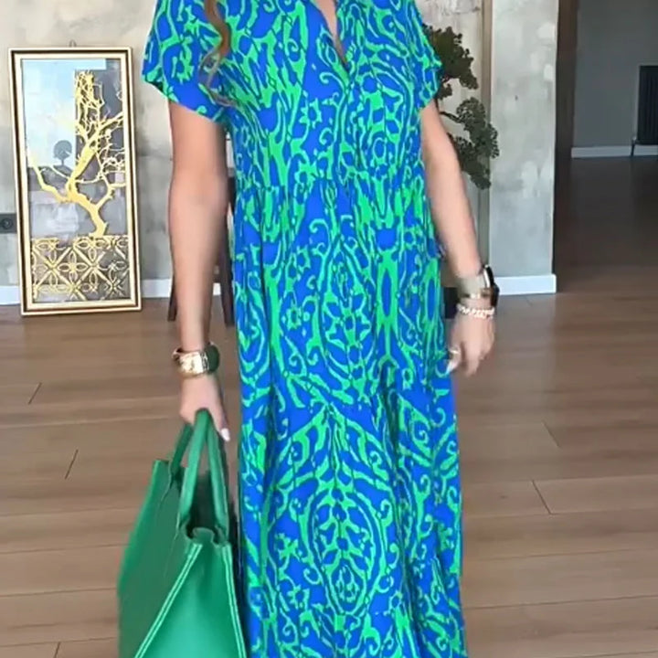 Jubilee - שמלת קו A מודפסת בגזרה רפויה