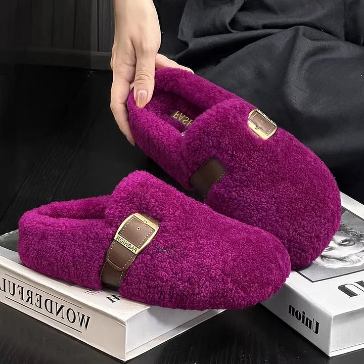 Zilvia - נעלי צמר כבשים חמות בסגנון פיות