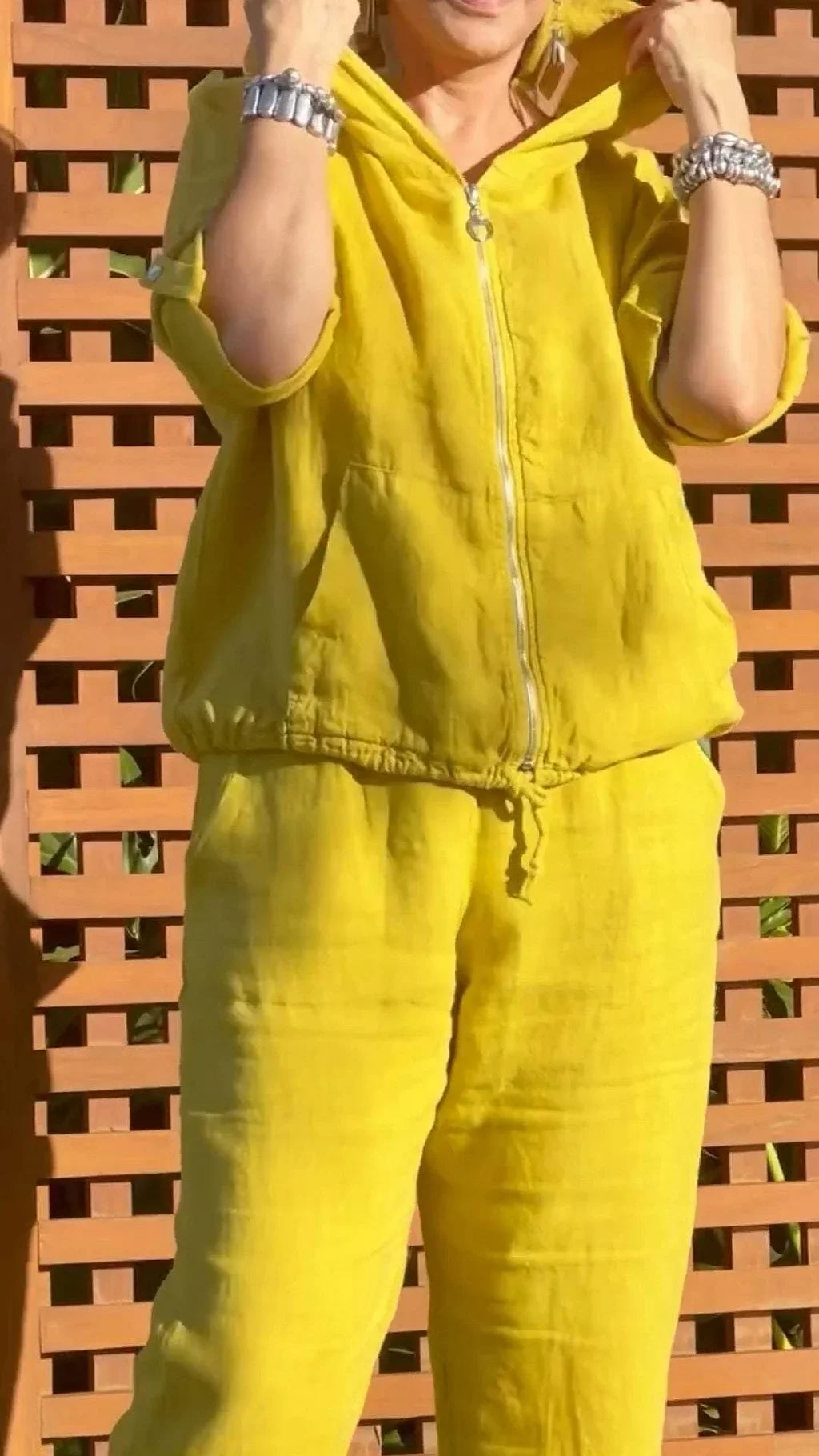 Pietra - חליפת קפוצ'ון דו-חלקית עם רוכסן