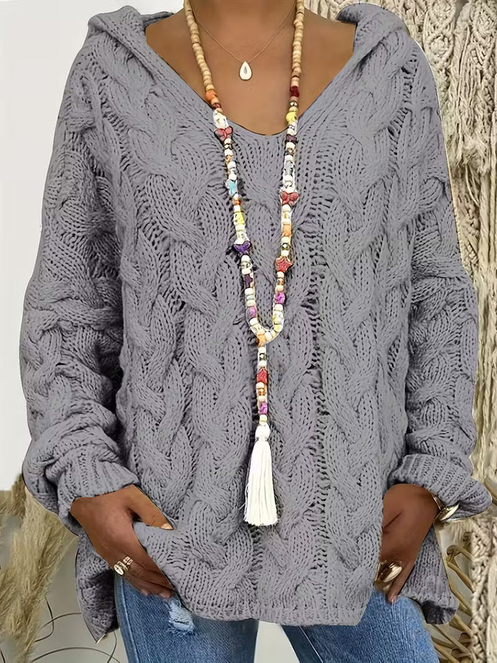 Miette - סוודר סרוג קז'ואל עם שרוולים ארוכים