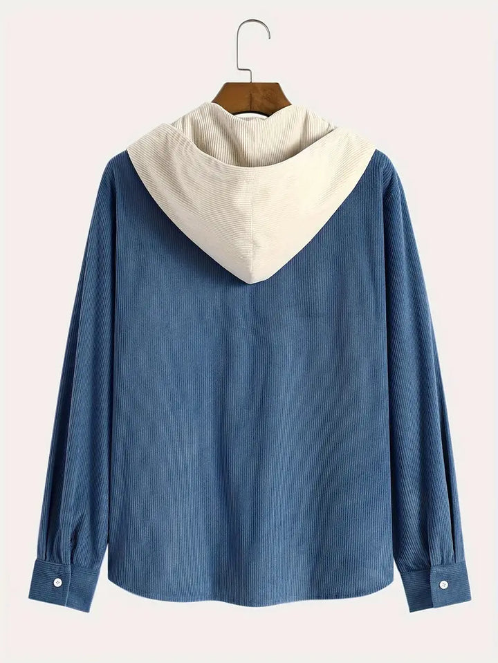 Costas - סווטשירט עם רוכסן ומרקם קורדרוי