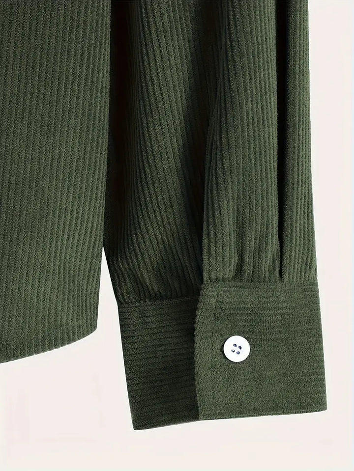 Costas - סווטשירט עם רוכסן ומרקם קורדרוי