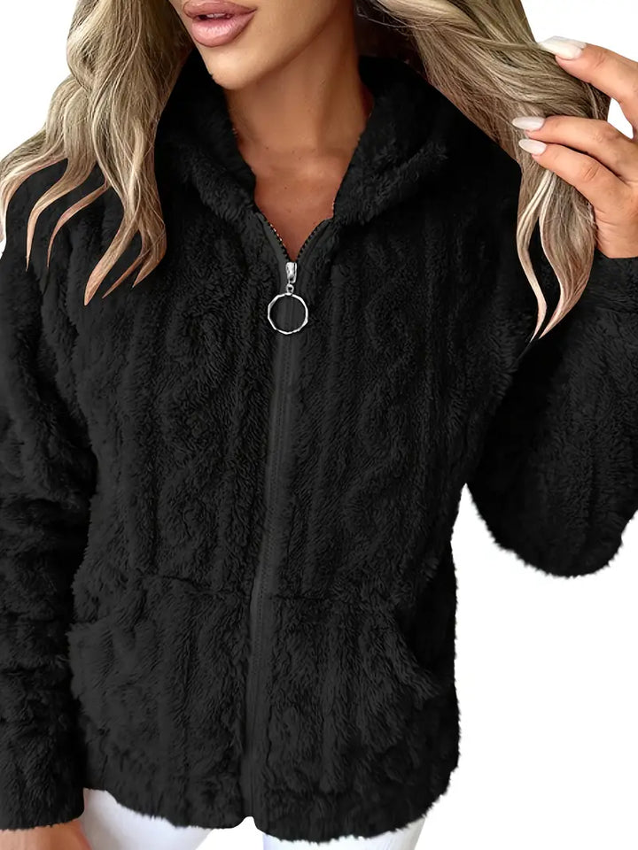 Ganka - סווטשירט עם רוכסן ושרוולים ארוכים