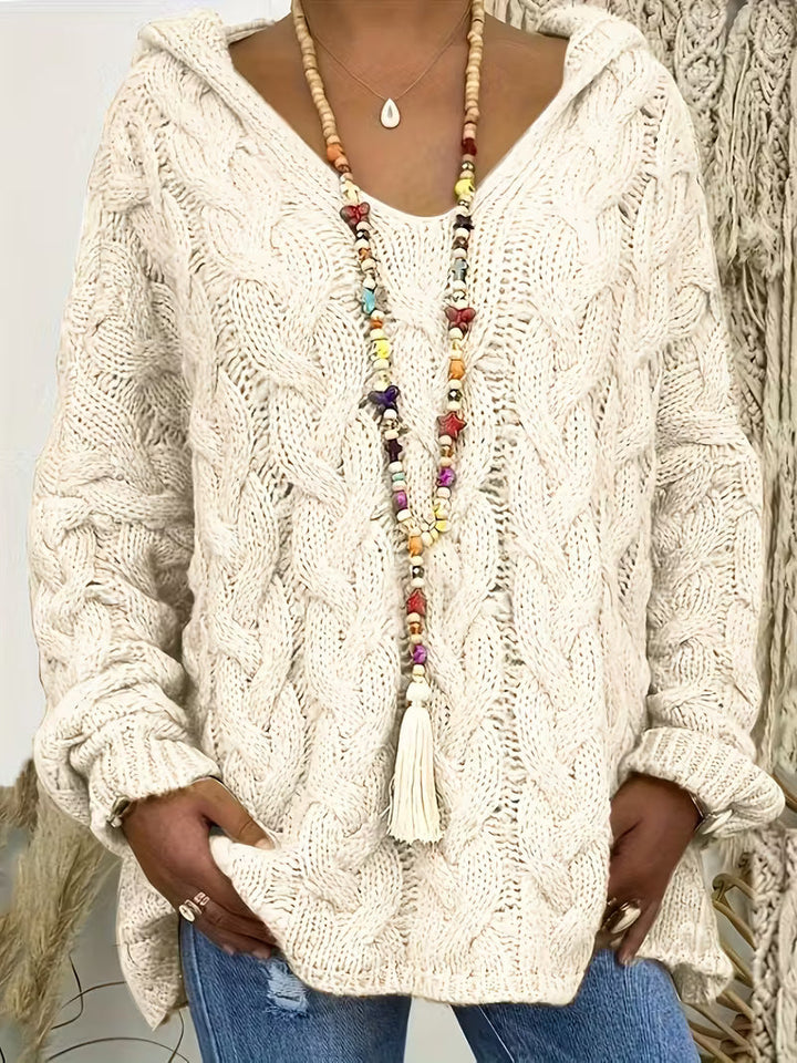 Miette - סוודר סרוג קז'ואל עם שרוולים ארוכים