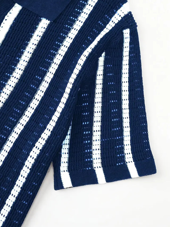 Cordell - סוודר קצר עם שרוולים קצרים ונושם