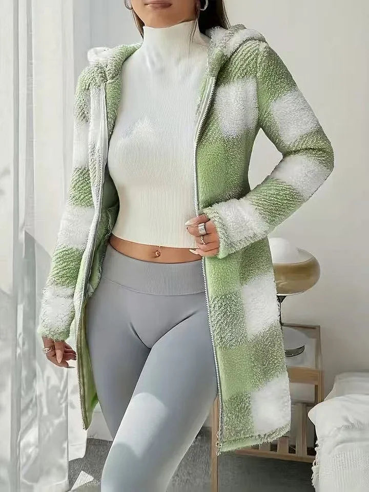 Tissaia - מעיל מסוגנן עם ברדס ורוכסן