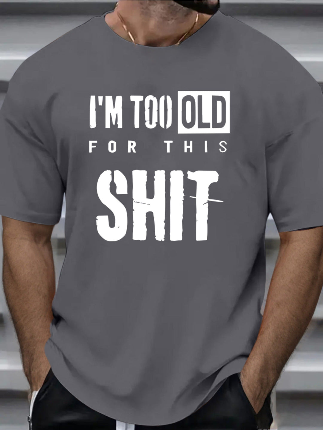 Marcin – חולצת טי אלגנטית עם צווארון עגול