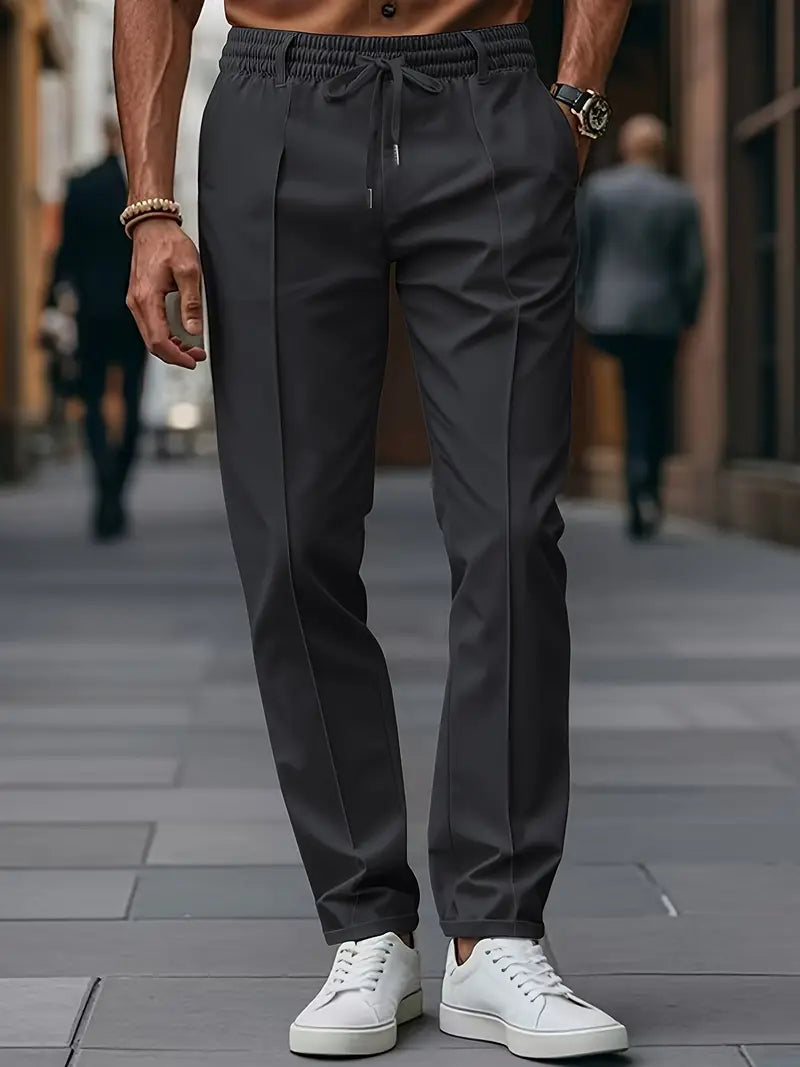 Crawford - קז'ואלגזרה צרהמכנסייםעם מותניים אלסטיים