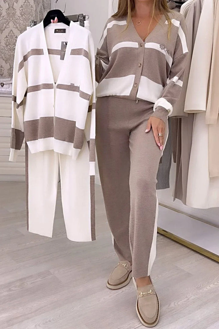 Fridolina - סט אופנתי סרוג בן שני חלקים