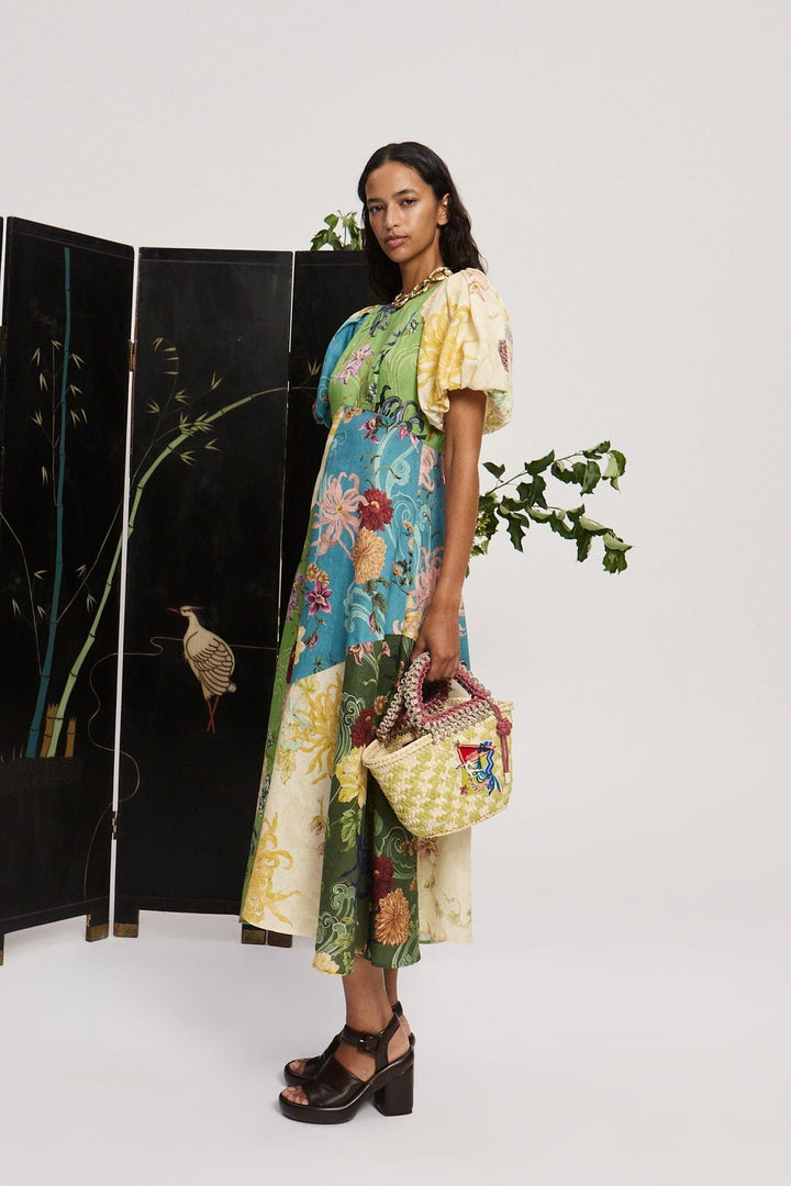 Maileen - מלת מידי עם שרוולים קצרים של