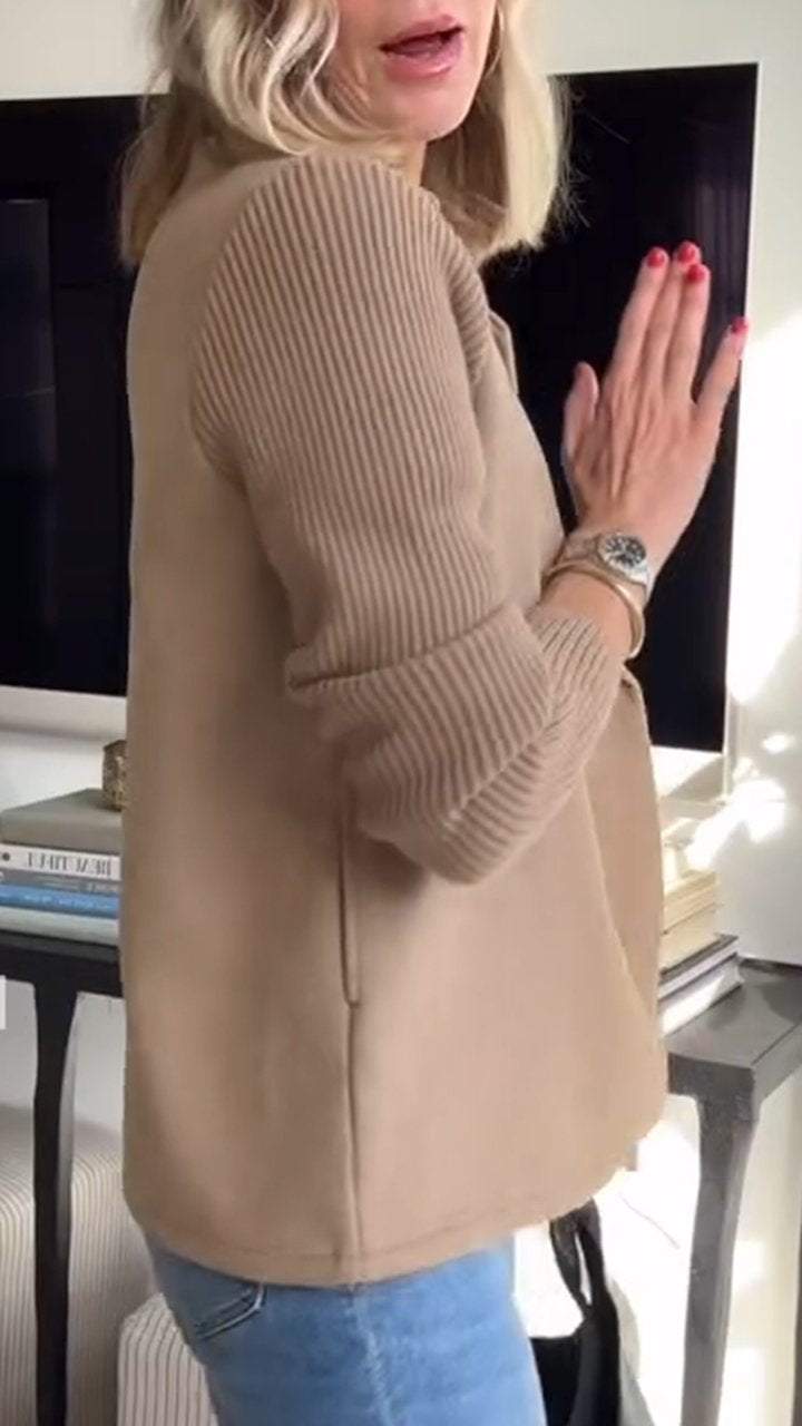 Kittiya - בלייזר סרוג אלגנטי עם שרוולים ארוכים