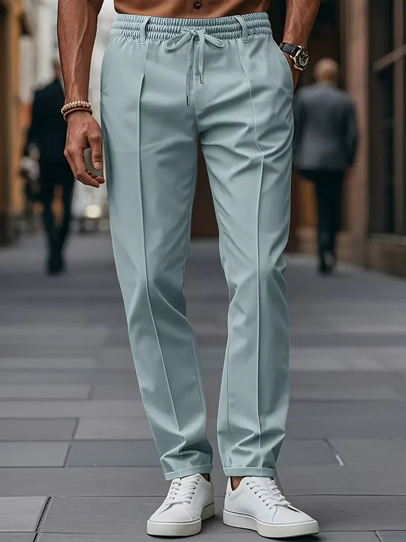 Crawford - קז'ואלגזרה צרהמכנסייםעם מותניים אלסטיים