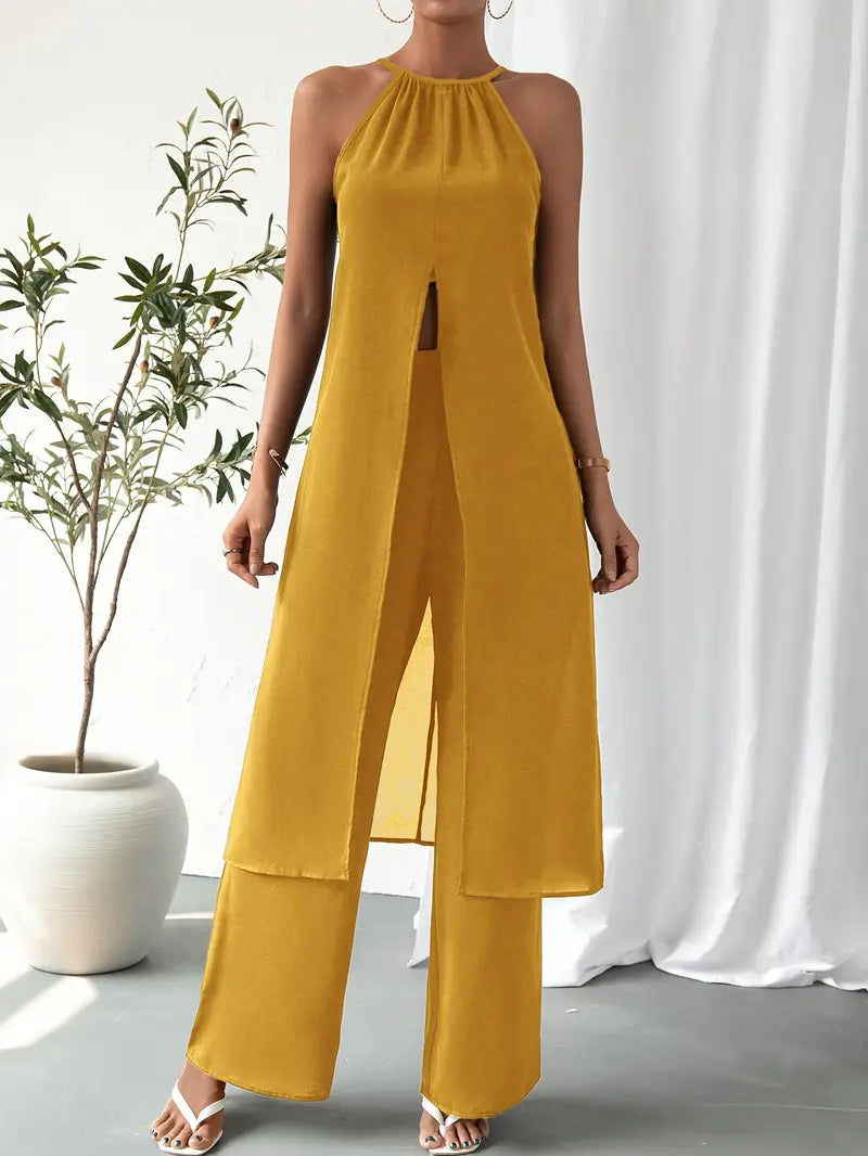 Eirini - סט אלגנטי ללא שרוולים