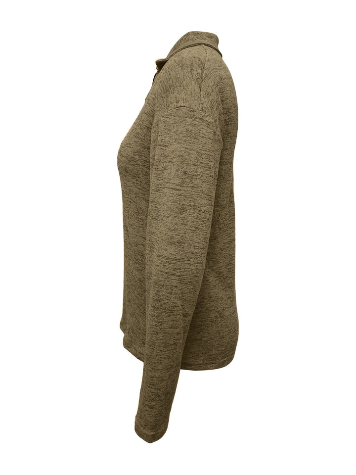 Cleo - חולצה ארוכת שרוולים עם רוכסן