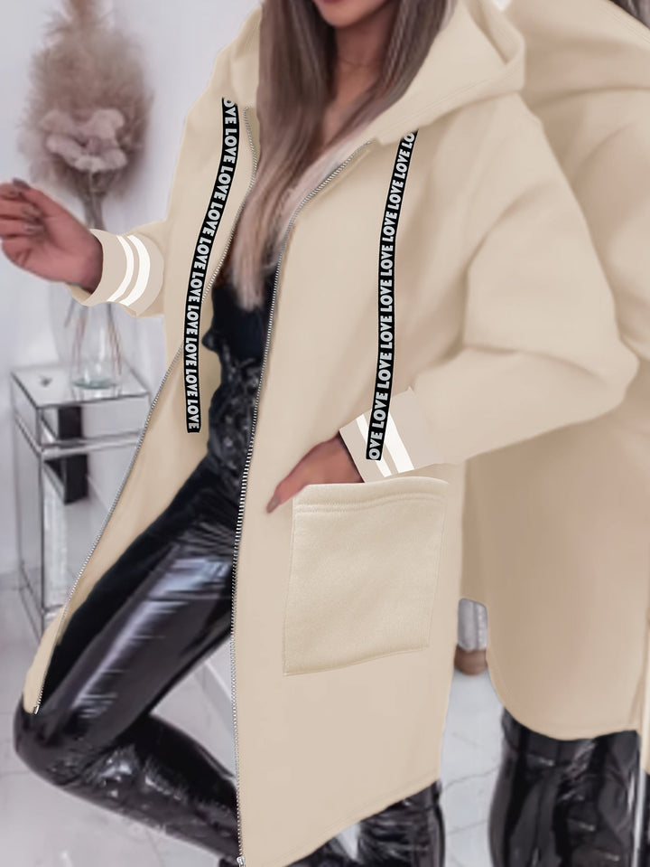 Nicola - ז'קט ארוך עם כיסים בצדדים