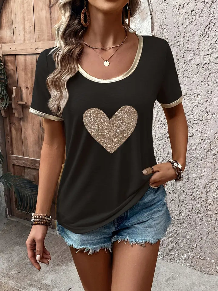 Lamprini - חולצת טי שרוול קצר אלגנטית