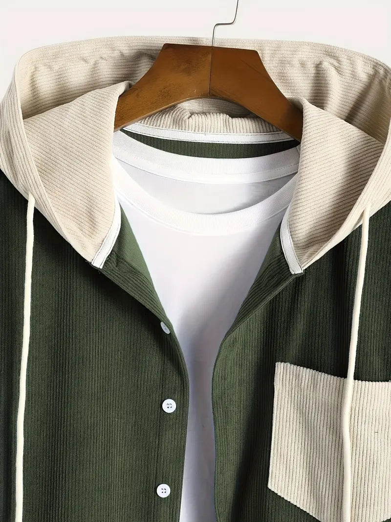 Costas - סווטשירט עם רוכסן ומרקם קורדרוי