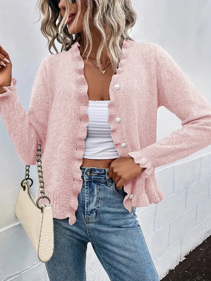 Hanifa - קרדיגן סרוג אלגנטי עם כפתורים