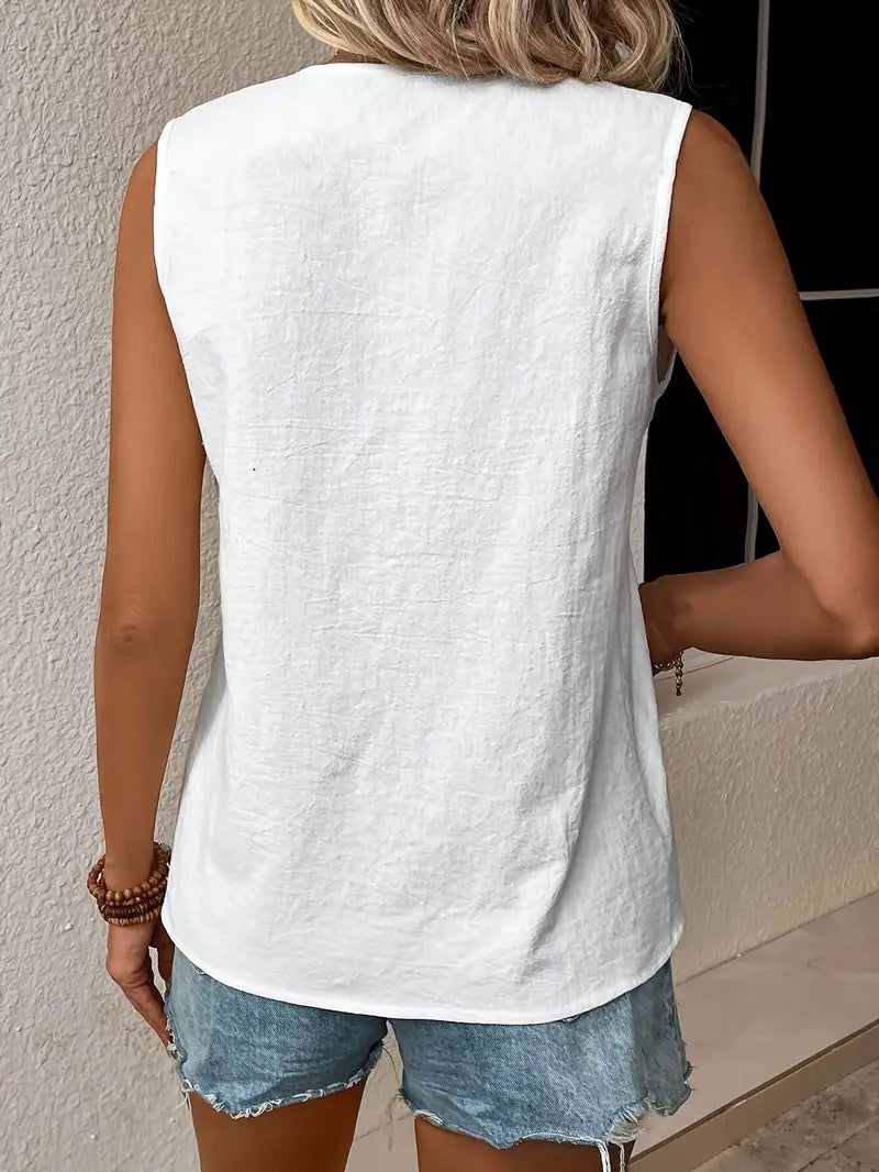 Liljana - חולצה אלגנטית ללא שרוולים