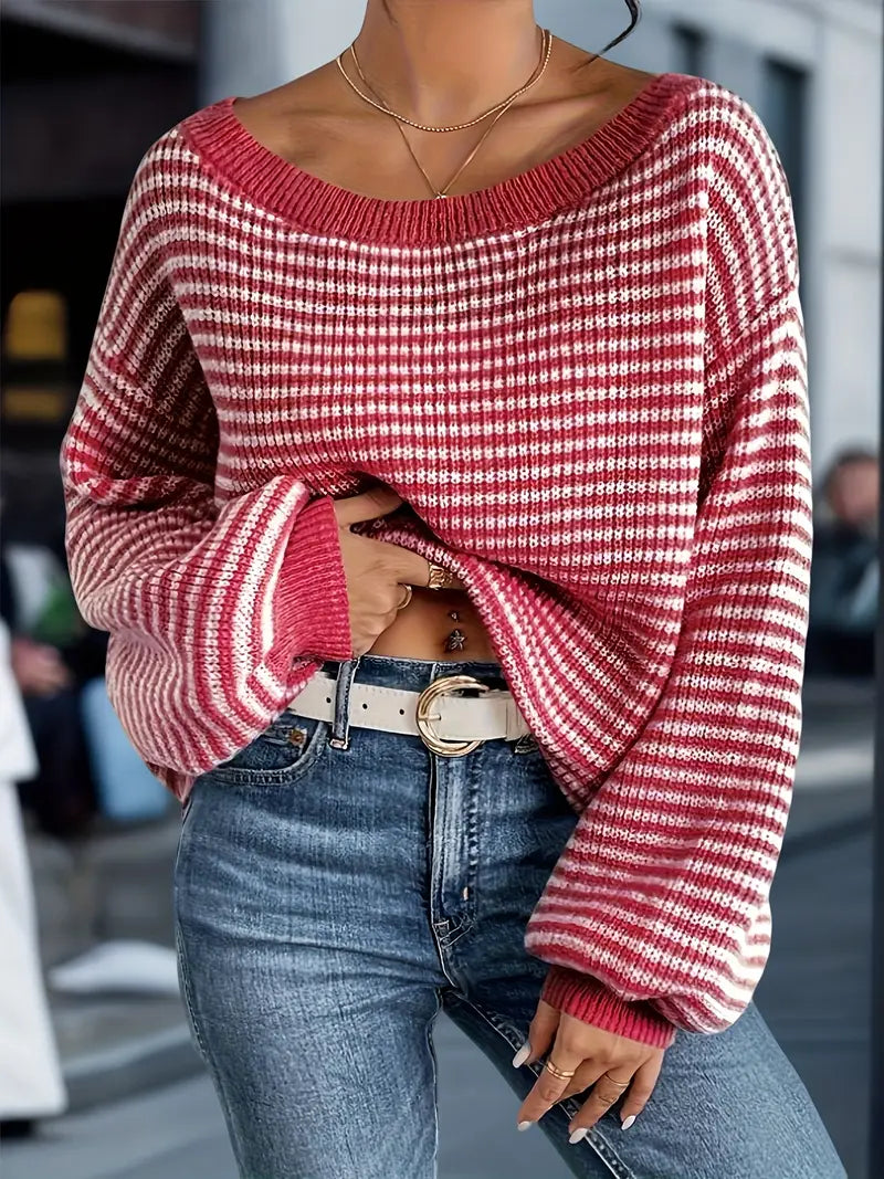 Nilufer - סוודר סרוג קז'ואל לחורף