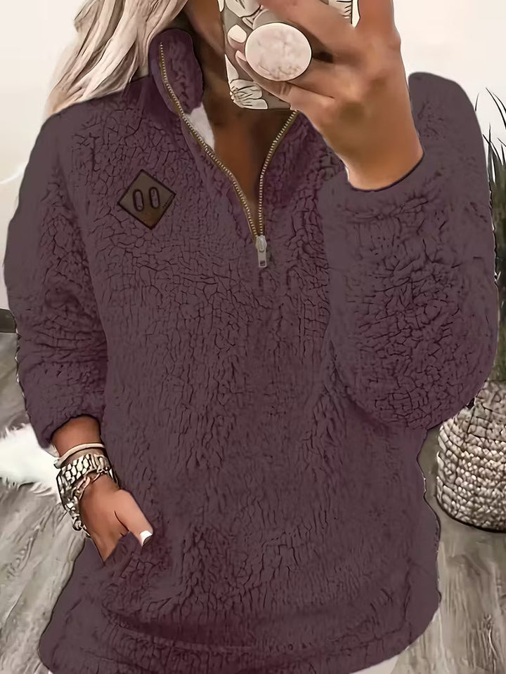 Humera - ז'קט אלגנטי עם רוכסן ושרוולים ארוכים