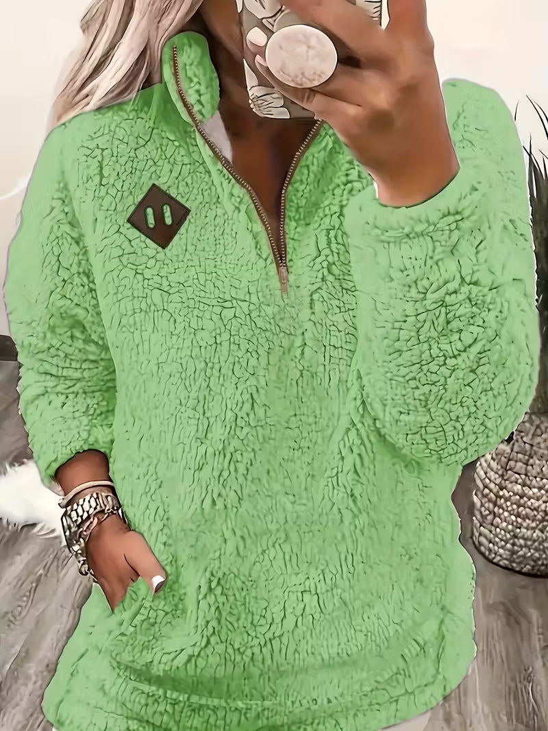 Humera - ז'קט אלגנטי עם רוכסן ושרוולים ארוכים