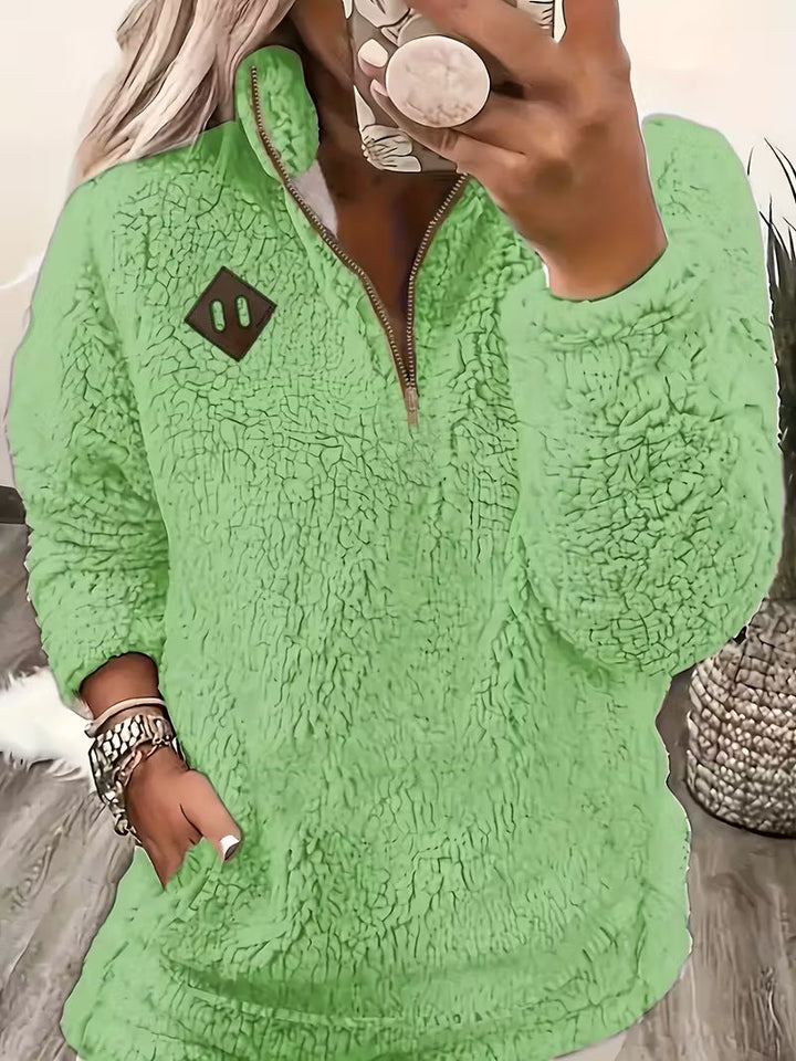 Humera - ז'קט אלגנטי עם רוכסן ושרוולים ארוכים