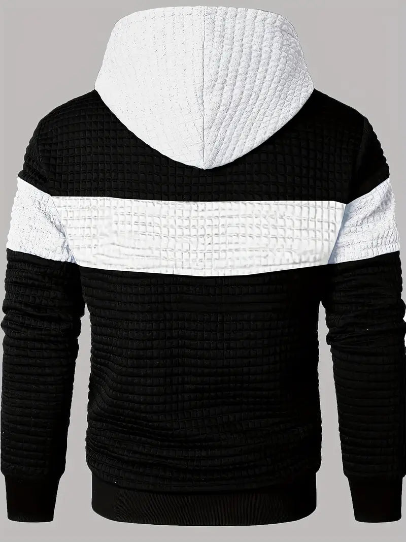 Arvid - סווטשירט עם מרקם בצבע אחיד