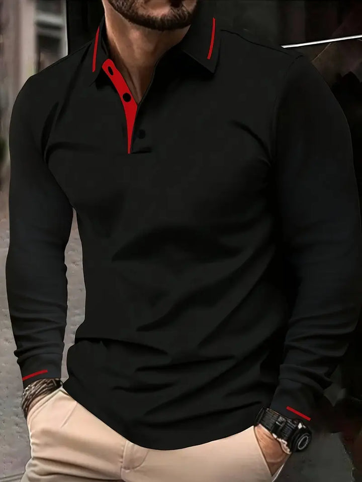 Karunaratne - חולצת פולו מסוגננת עם שרוולים ארוכים