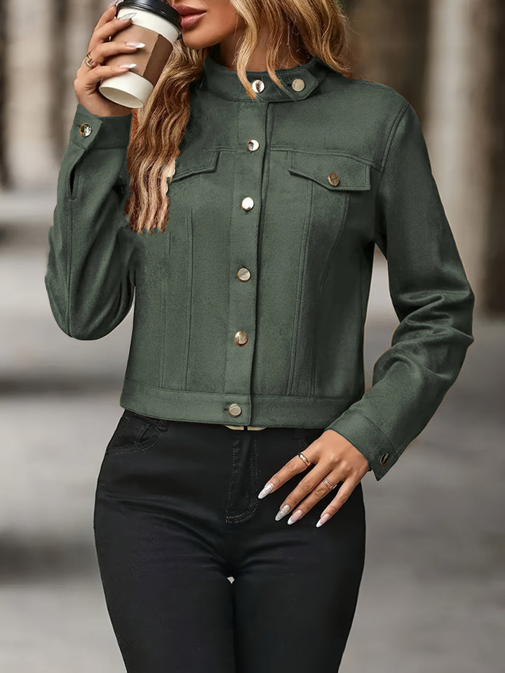 Slavica - ז'קט וינטג' עם שרוולים ארוכים וכפתורים קדמיים