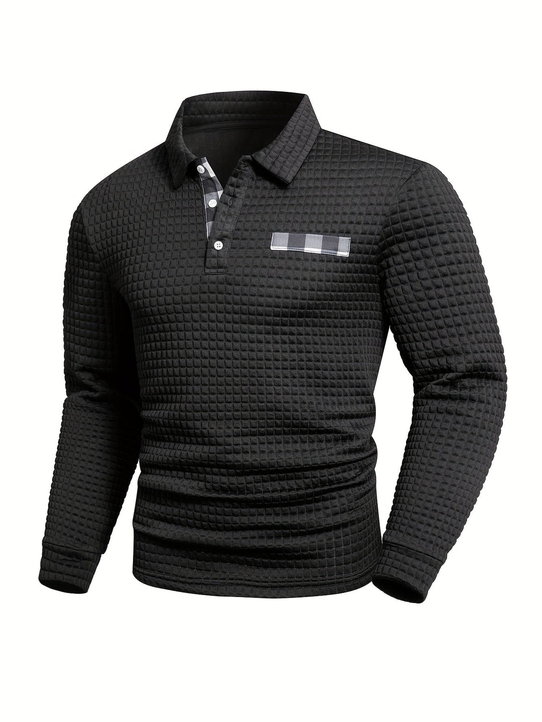 Juergen - חולצת כפתורים ארוכה עם שרוולים ארוכים בסגנון קז'ואל