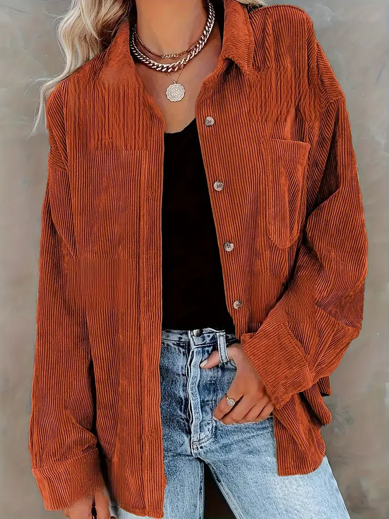 Irmela - חולצת כפתורים עם שרוולים ארוכים