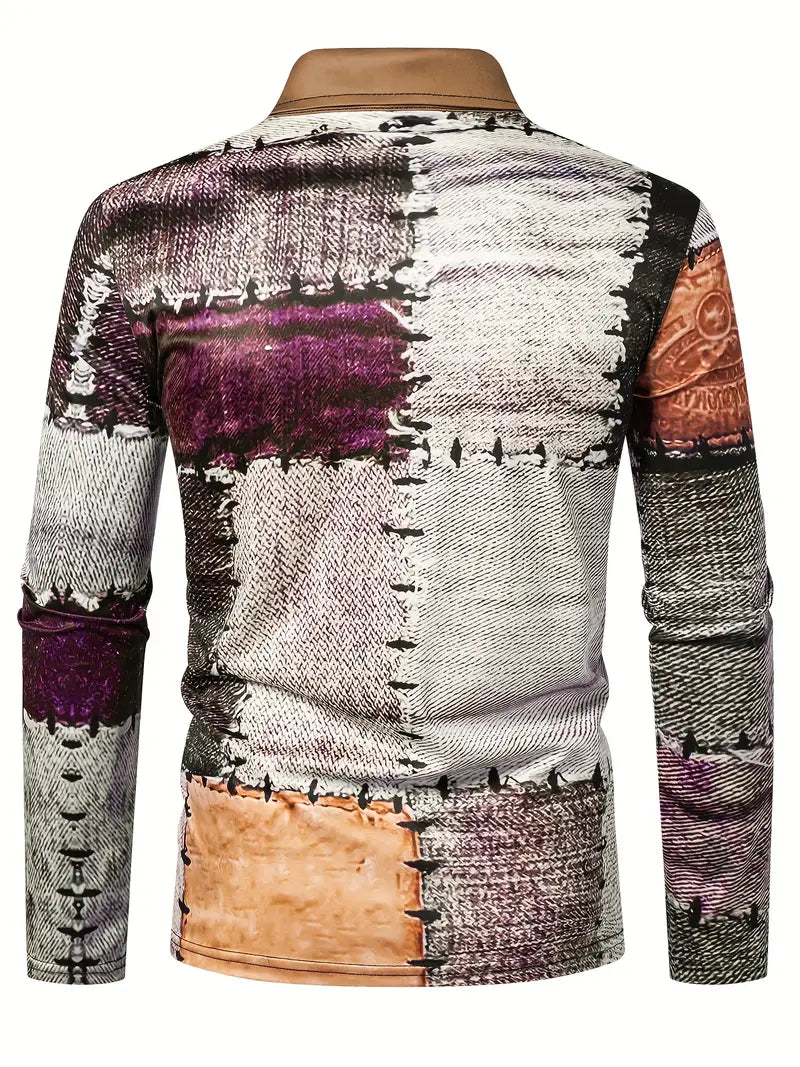 Zerem - חולצת שרוולים ארוכים עם רוכסן בצבע אחיד