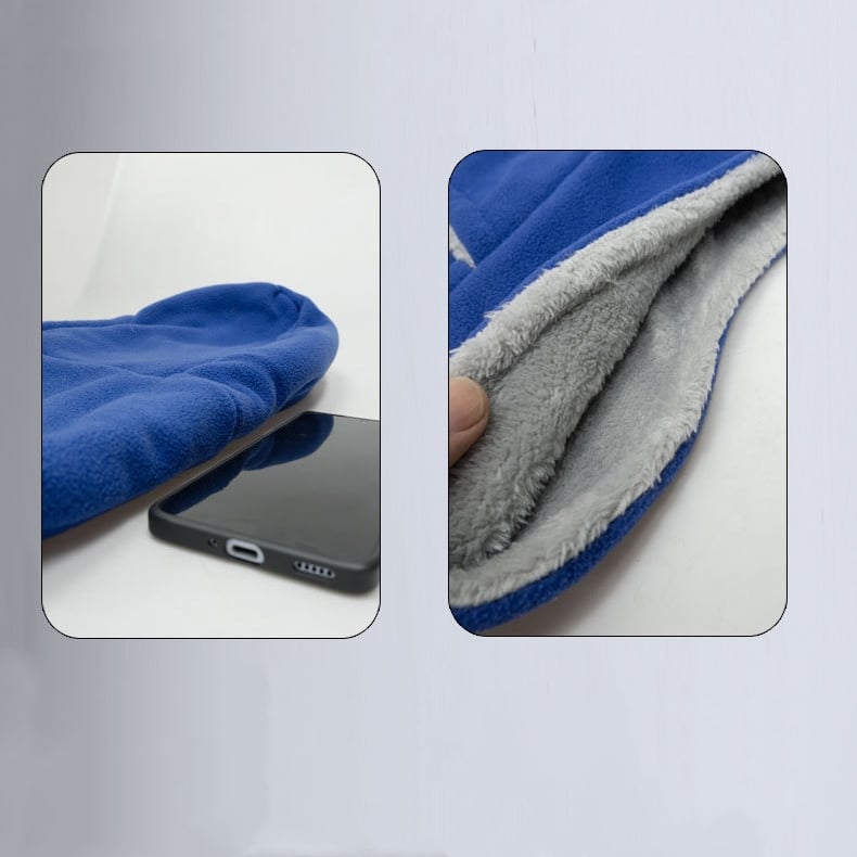 Zayim - כובע גרב תרמי חורפי מפלנל, מתאים לגברים ולנשים