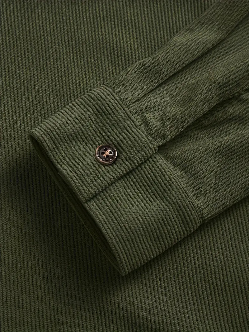 Rickey - חולצת קורדרוי מכופתרת בסגנון קז'ואל