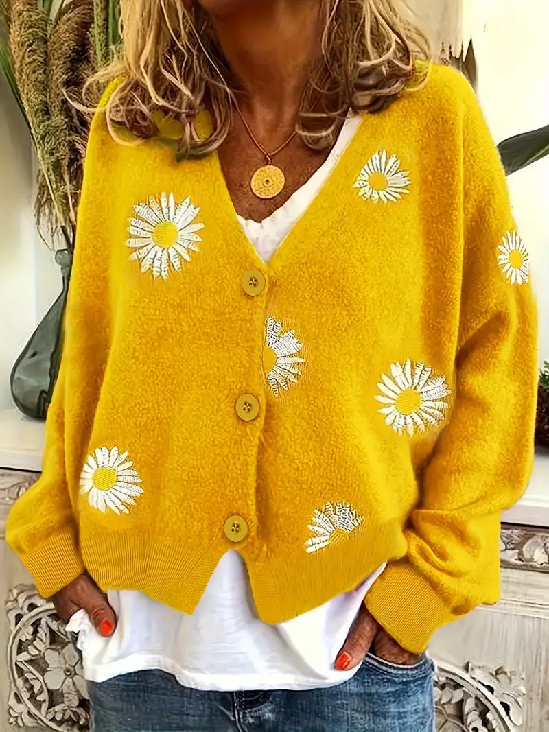 Korina - קרדיגן אלגנטי עם שרוולים ארוכים וכפתורים