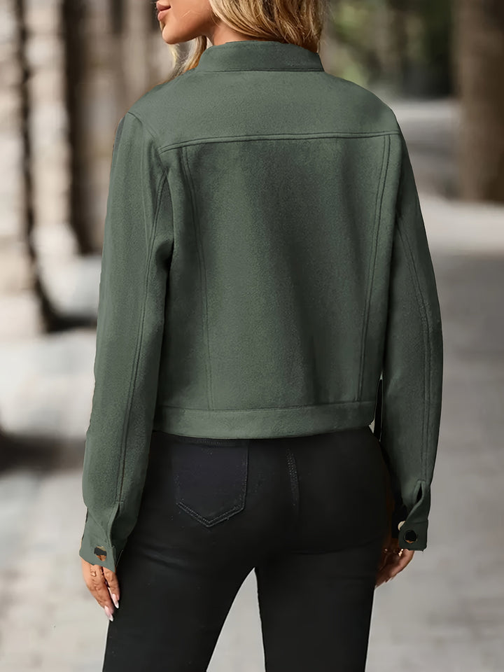 Slavica - ז'קט וינטג' עם שרוולים ארוכים וכפתורים קדמיים