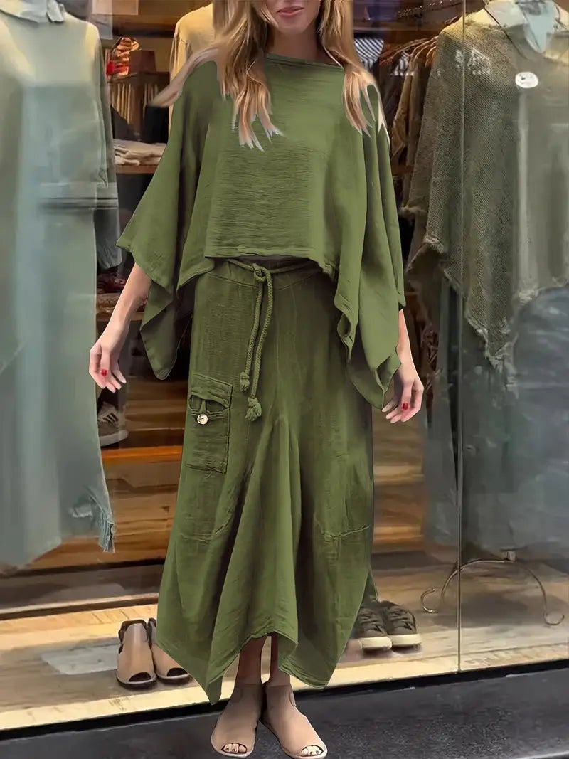 Phonsen - סט חולצה וחצאית פרימיום