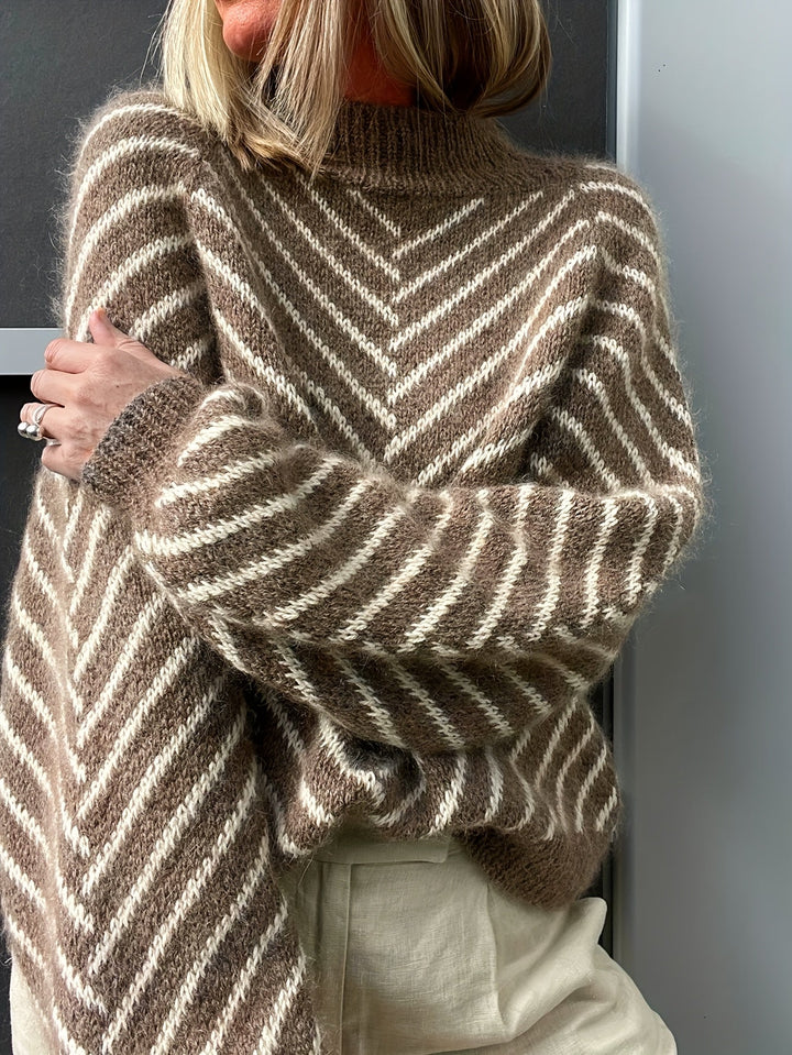 Klarysa - סוודר סרוג קז'ואל עם שרוולים ארוכים