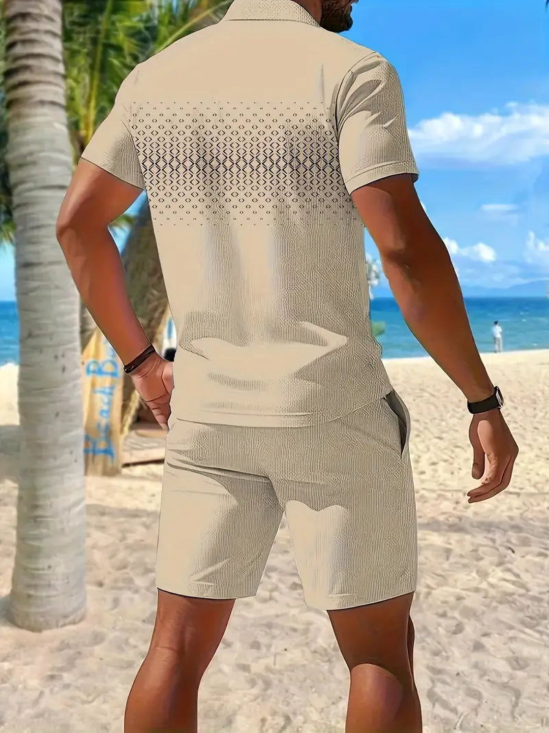 Zackary - סט קצר עם שרוולים קצרים לקיץ