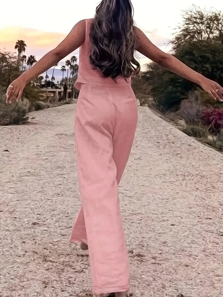 Jorja - סט אלגנטי ללא שרוולים בשני חלקים