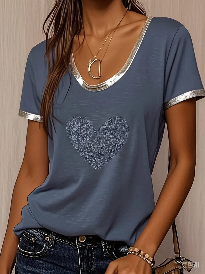 Lamprini - חולצת טי שרוול קצר אלגנטית