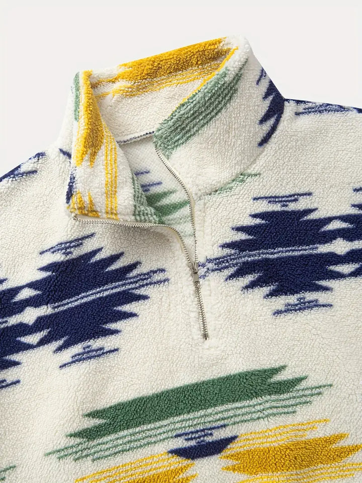 Clinton - סווטשירט עם רוכסן חצי ואפודה