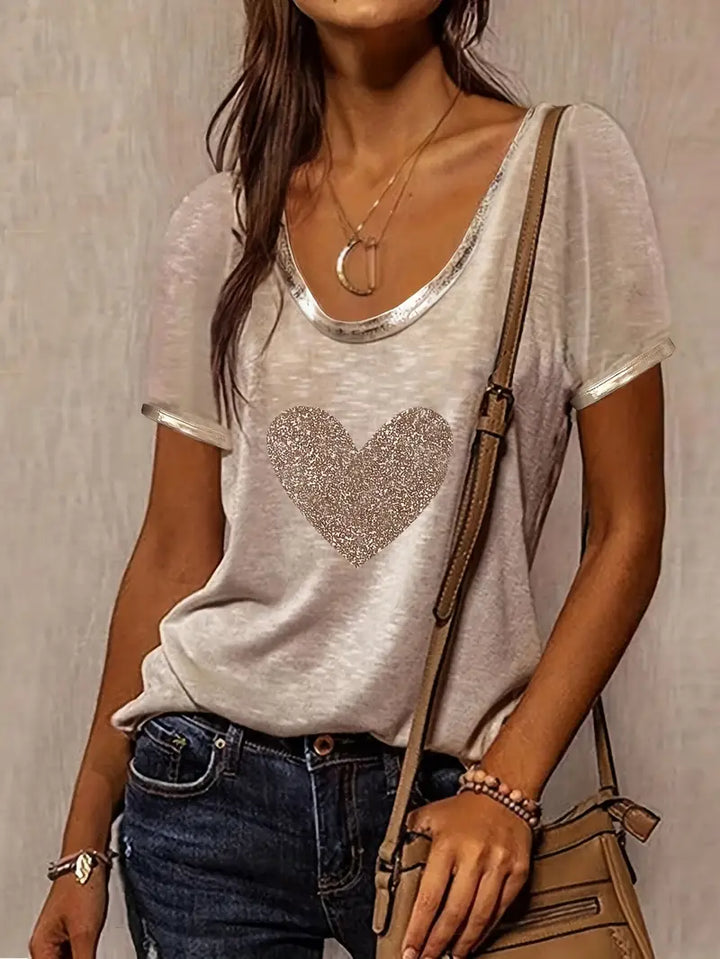 Lamprini - חולצת טי שרוול קצר אלגנטית