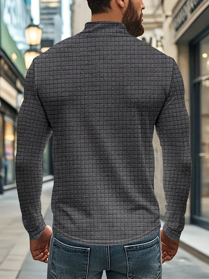 Jarryd - סווטשירט עם שרוולים ארוכים ורוכסן חצי